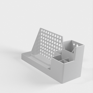 Tabletstand og skrivebordsorganisator