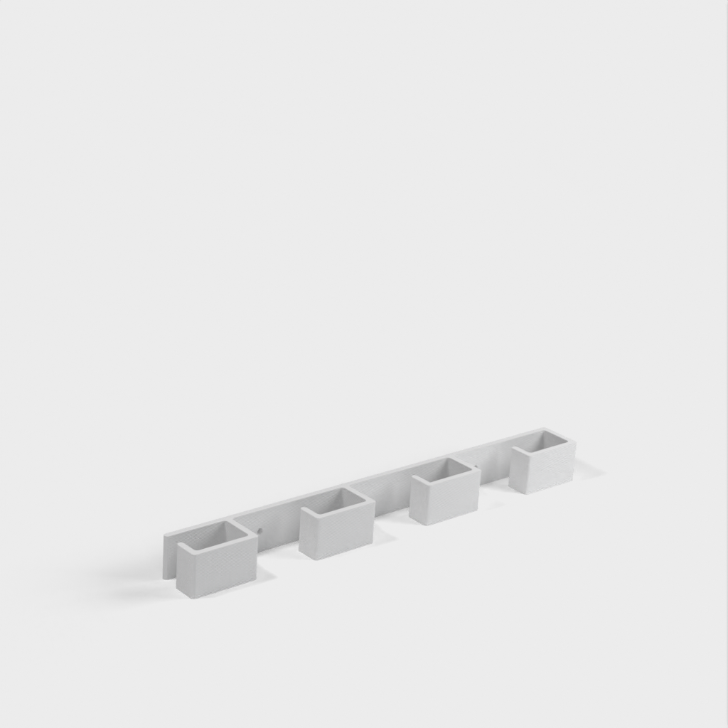 Vægholder til 4 Kasketter til IKEA Skab