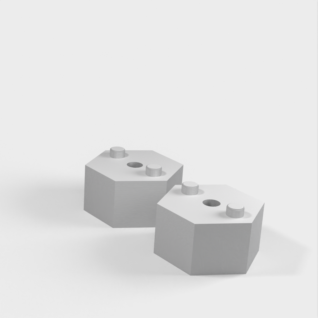 Skabshåndtag med forskellige indføringstyper til 3D-printer kabinet