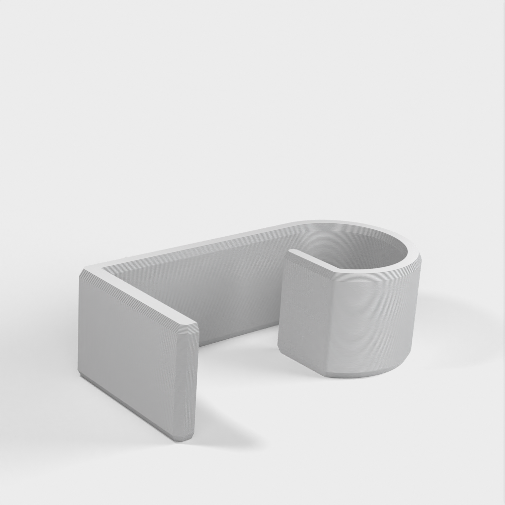 Skrivebordskabelstyring Klip til 50mm Bordplader - Kompatibel med Ikea
