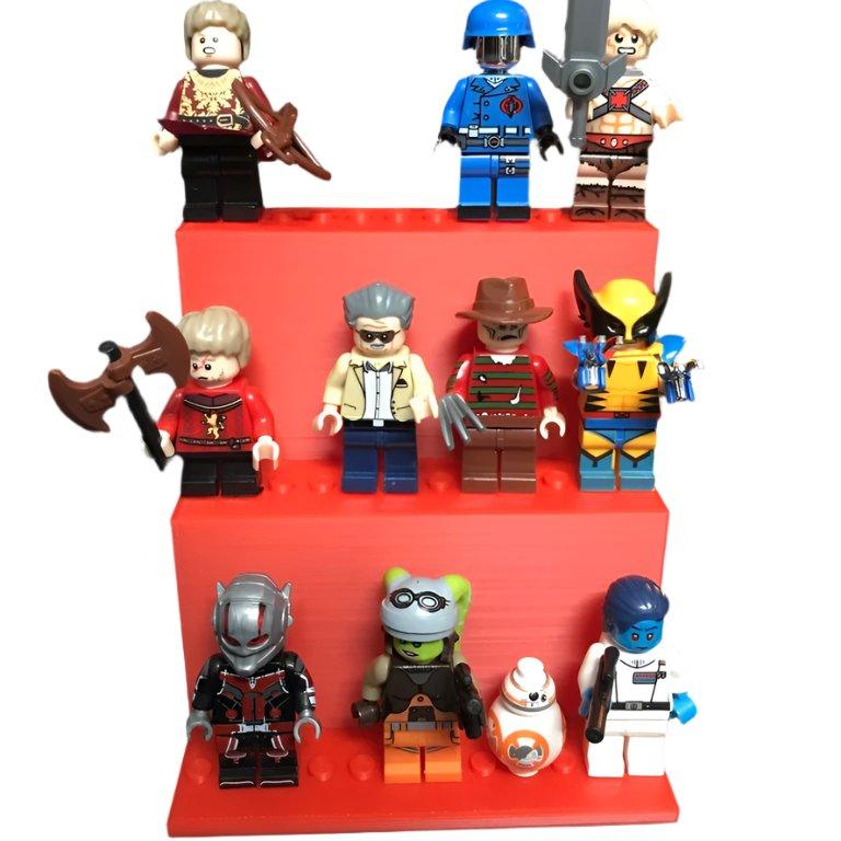 3 Tiered Lego Minifigur Holder