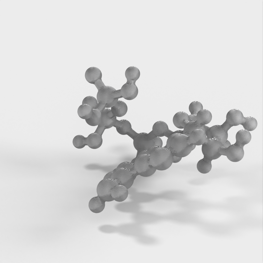 Molekylær Model - ATP (Adenin TriPhosphate) - Atomskalamodel