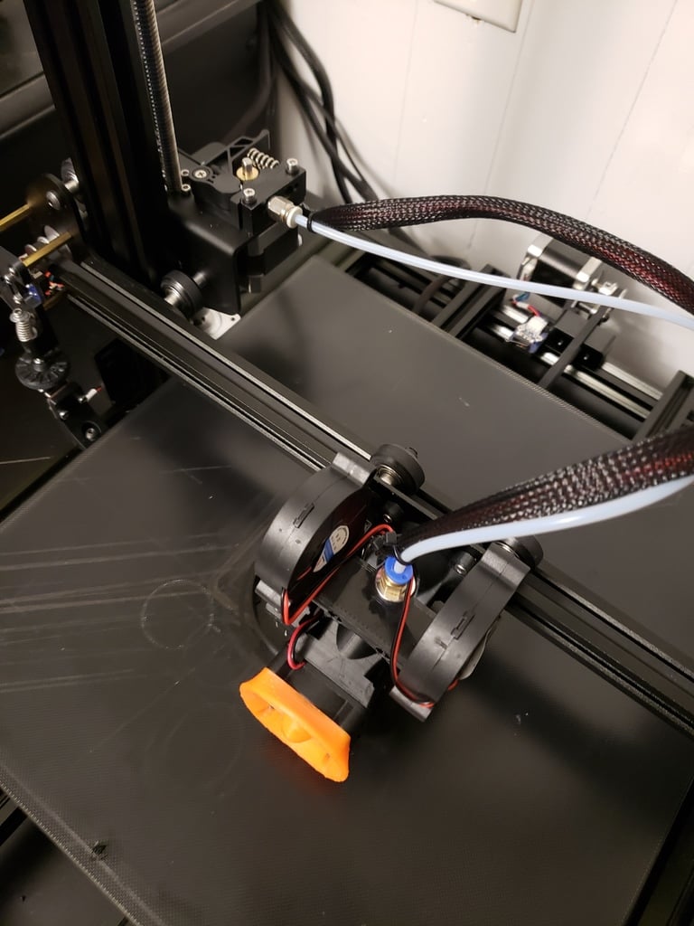 Opgraderingsbeslag til Geeetech A10/A30: E3D V6 Hotend og Dual 5015 Blæserstøtte