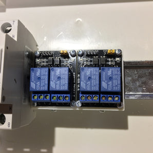 Dobbelt Relæ Modul Holder til DIN-skinne