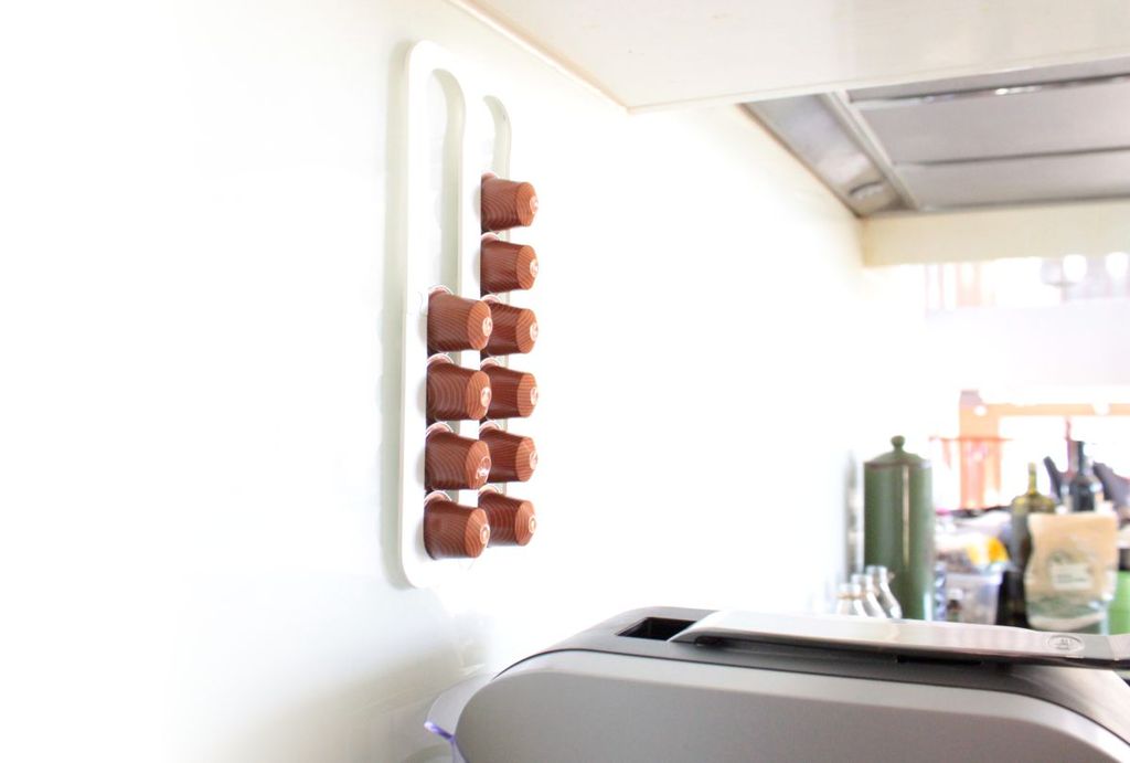 Abacus Nespresso Kaffekapsel Holder til Væg og Skab