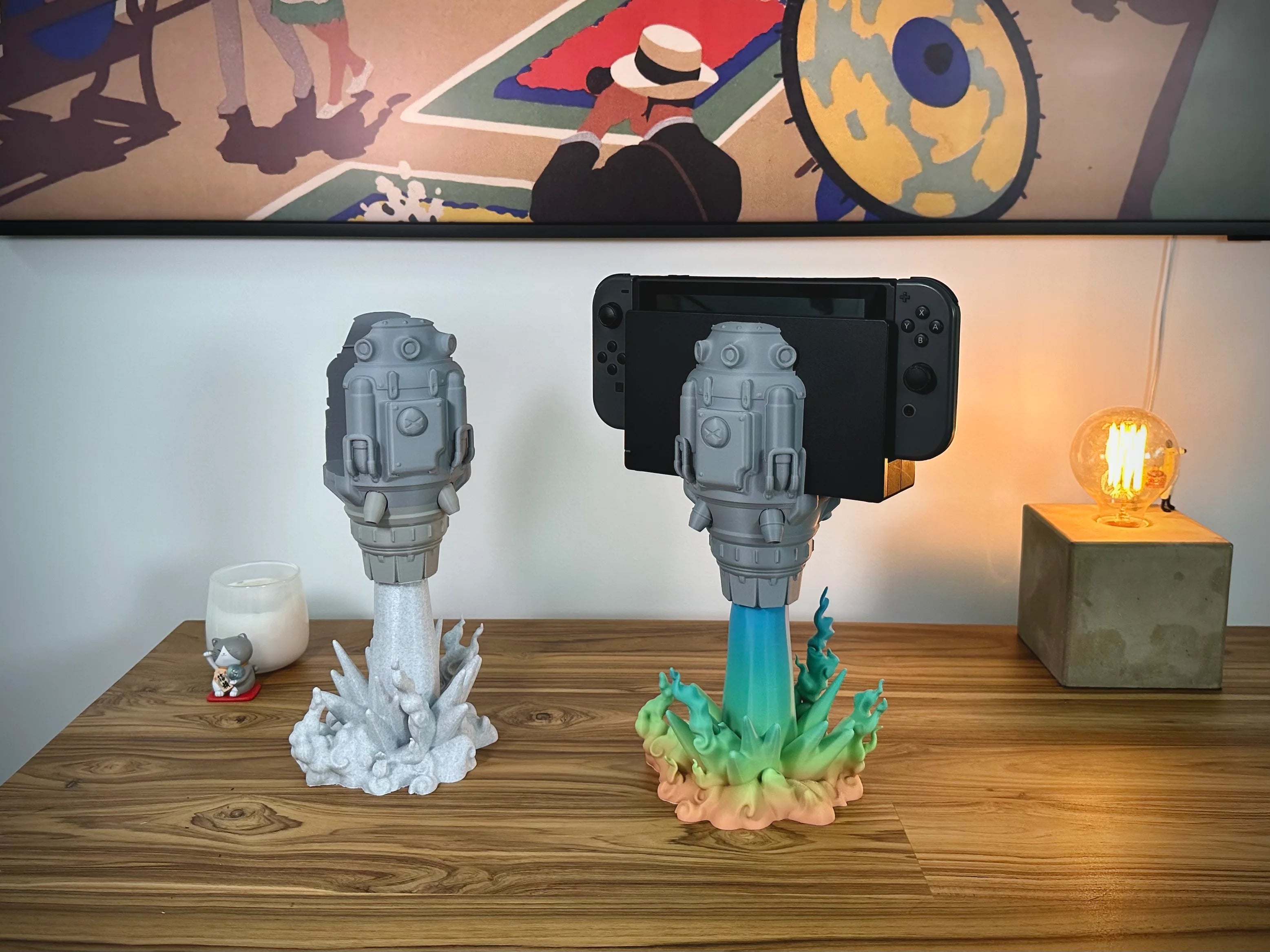 Stilfuld raket holder til Nintendo Switch OLED/Klassisk