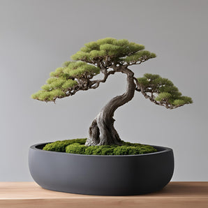 Rund potte med dræn til bonsai træer