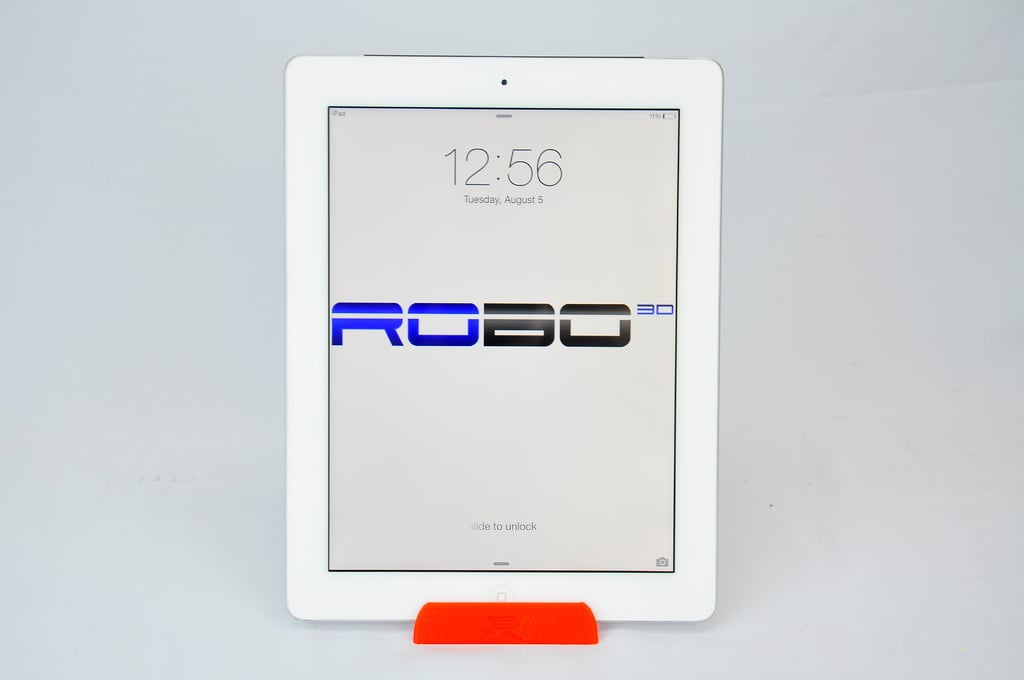 Sleek iPad Stand til Tabletter - Kompatibel med PLA, ABS og Laywood Materialer