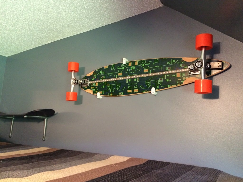 Longboard/Skateboard Vægmonteret Display og Ophæng