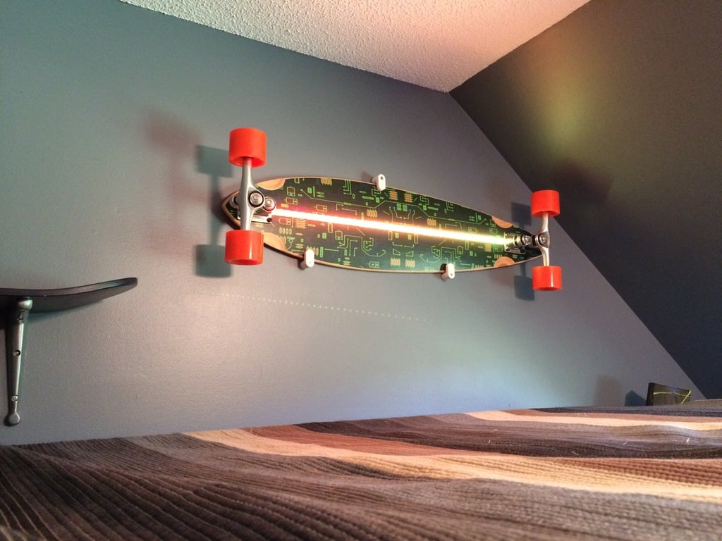 Longboard/Skateboard Vægmonteret Display og Ophæng