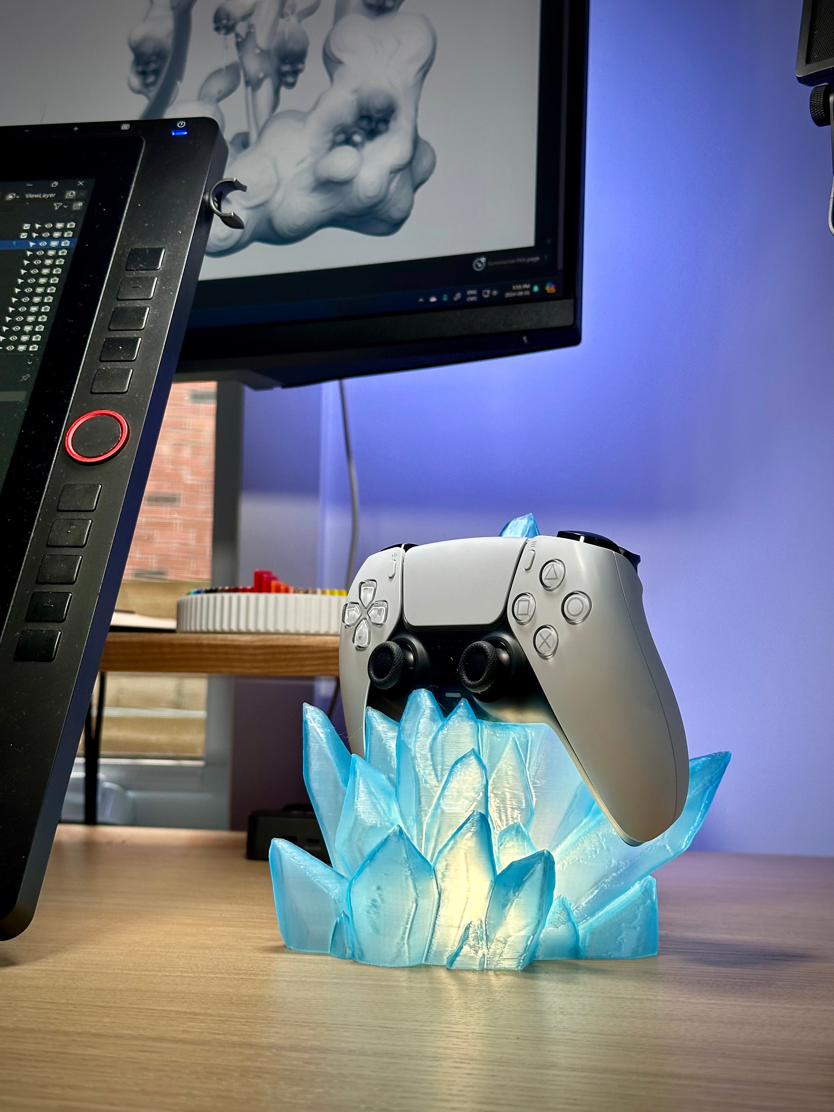Krystal Controller Stand med LED Belysning