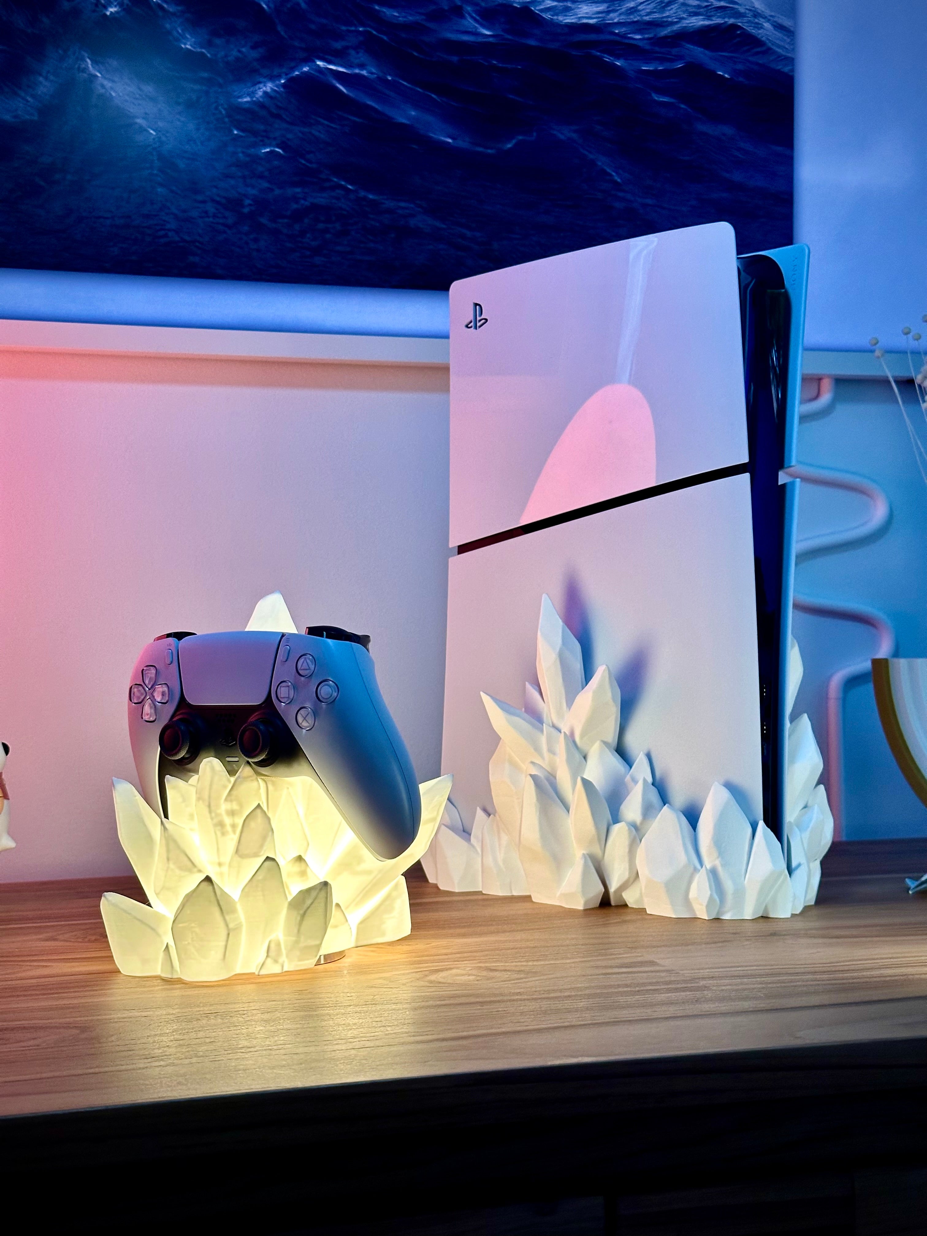 Krystal Controller Stand med LED Belysning