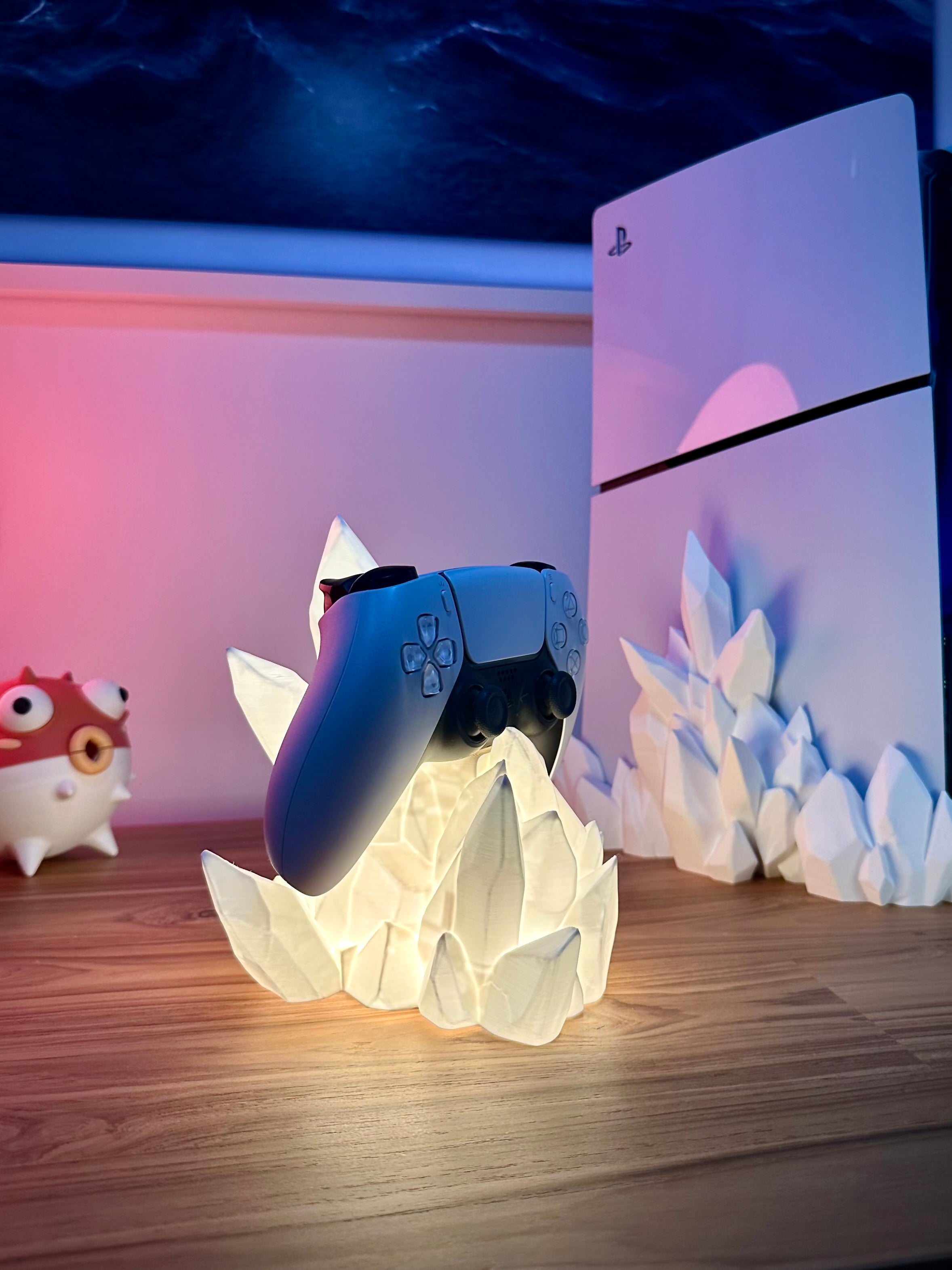 Krystal Controller Stand med LED Belysning