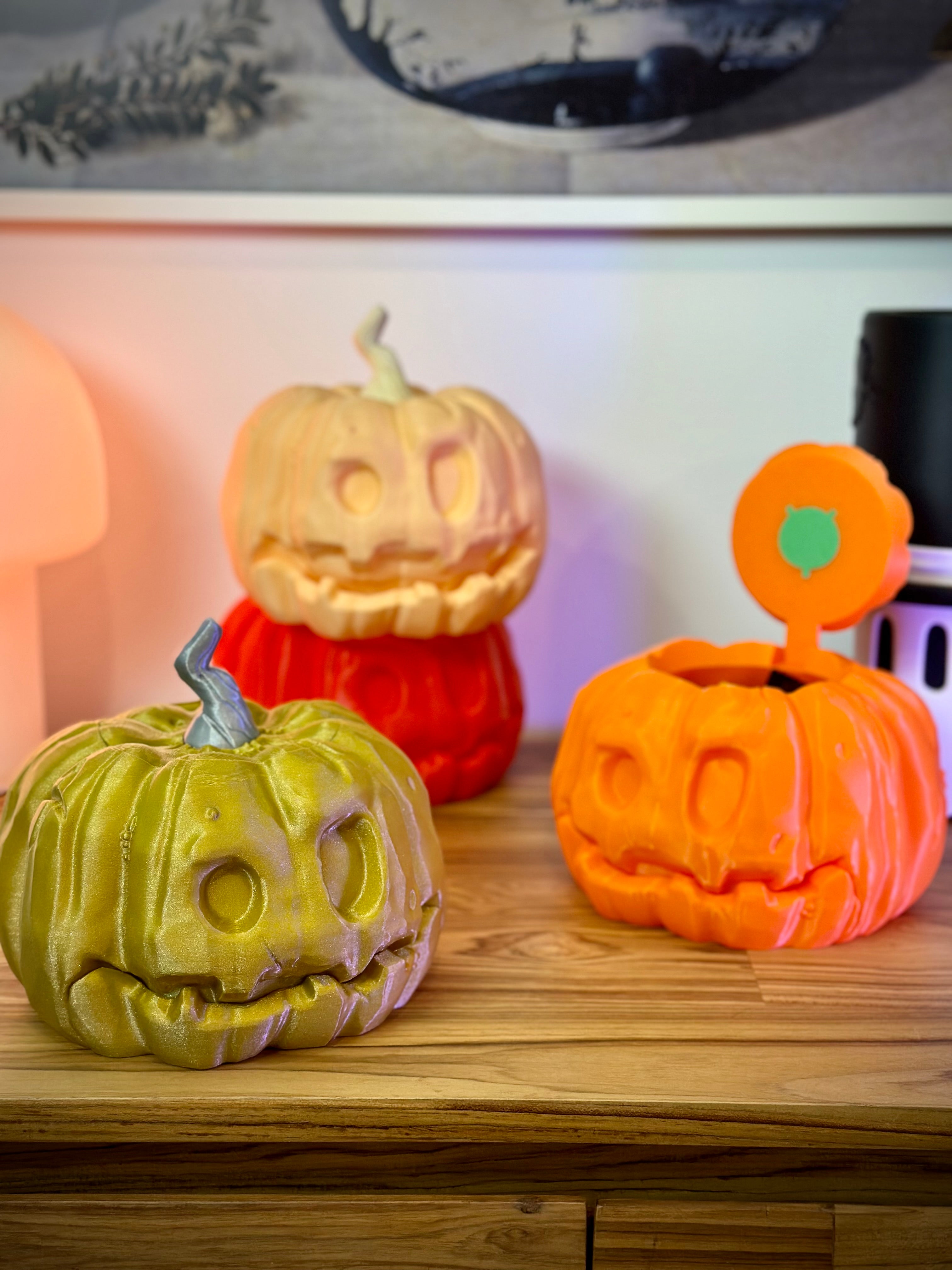 Artikuleret Halloween Græskar Spand til Slik