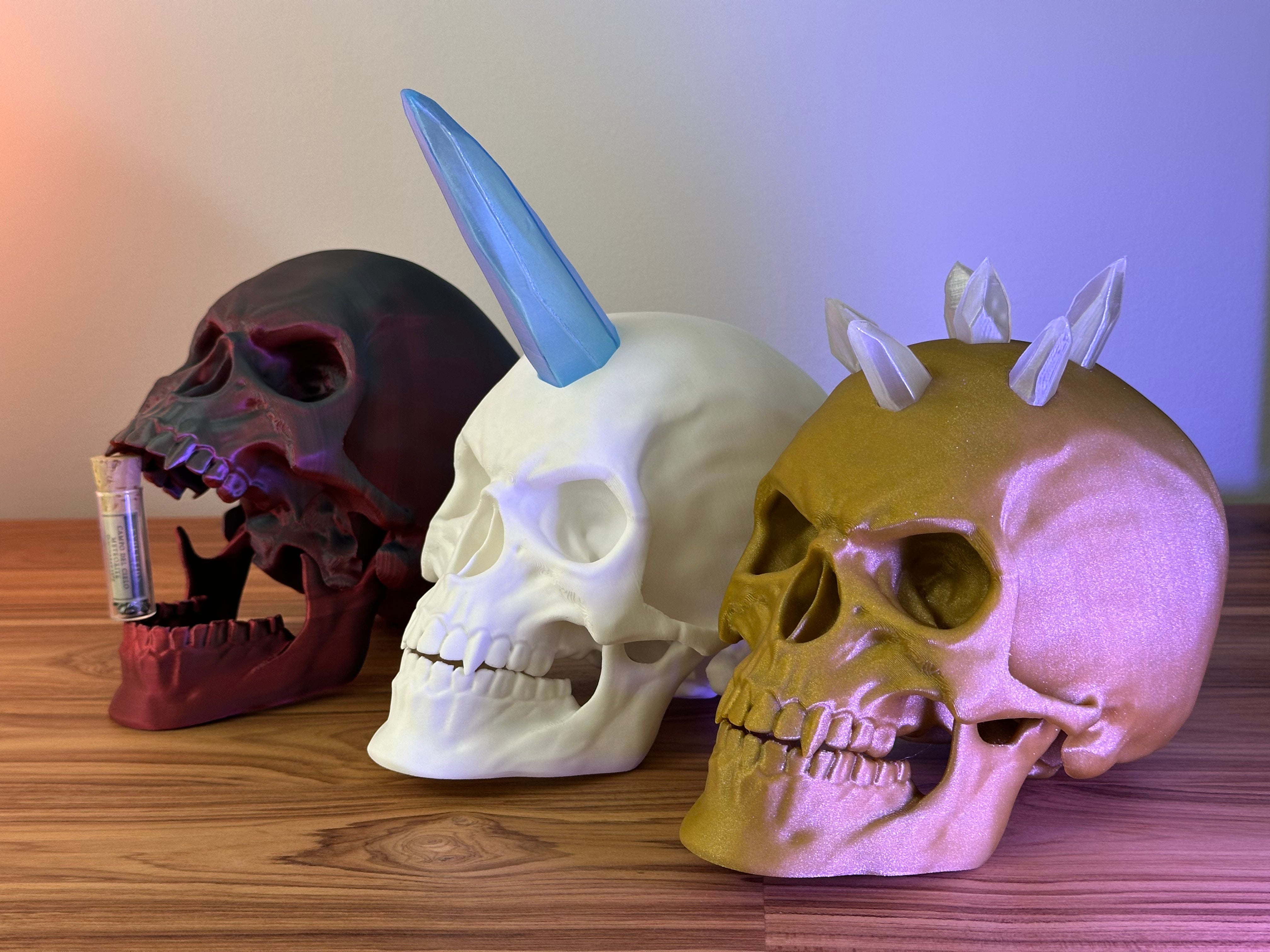 Artikulerede kranier til Halloween dekoration