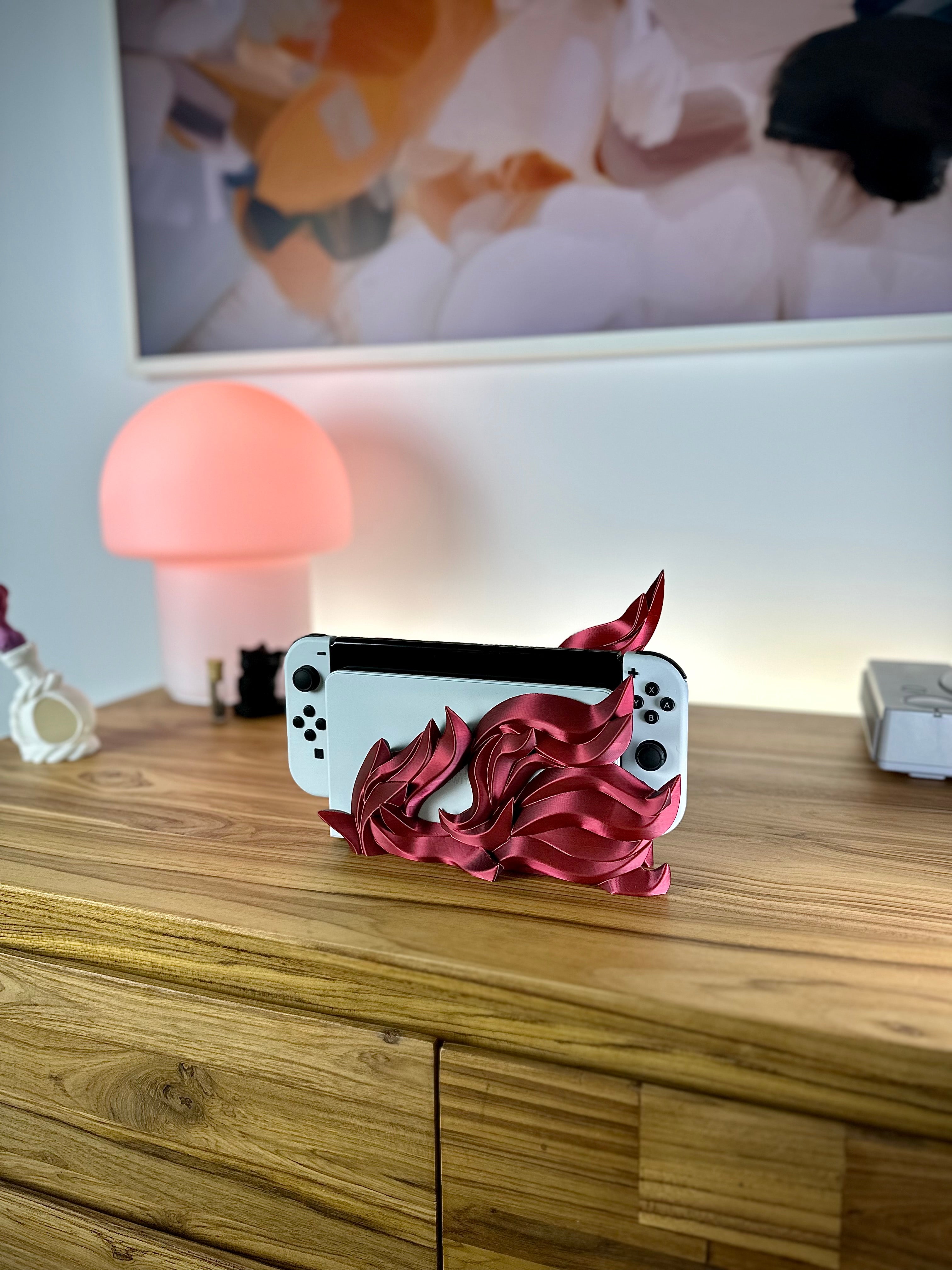 Stilfuld Flamme Dock til Switch OLED/Classic