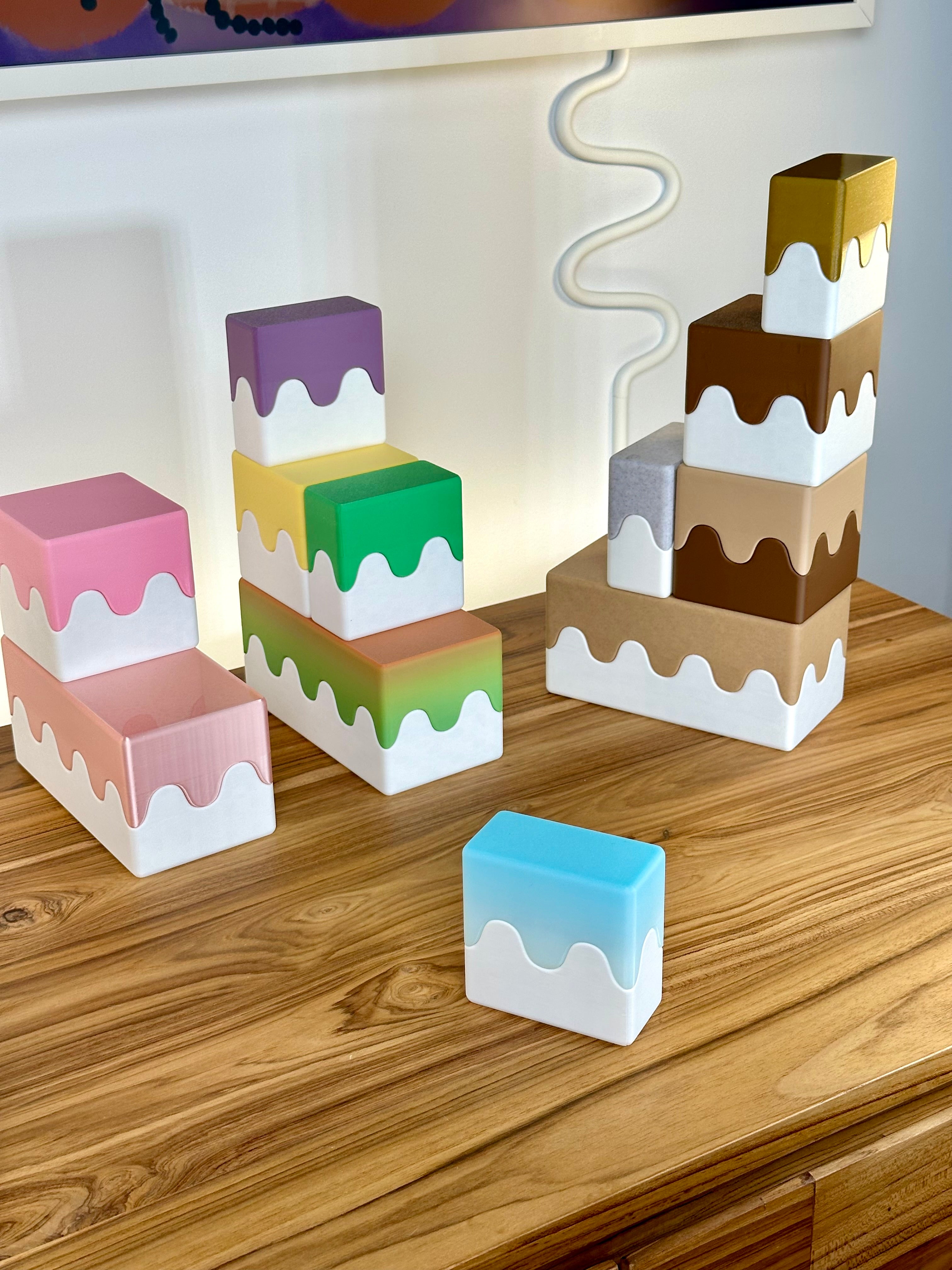 Søde Stabelbare Bokse med Bølget Design