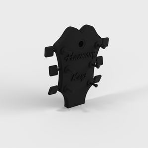 Vægmonteret Nøgleholder i Guitarhoved Design
