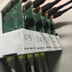 DIN-skinnebeslag til Raspberry Pi 3, 4 og 5