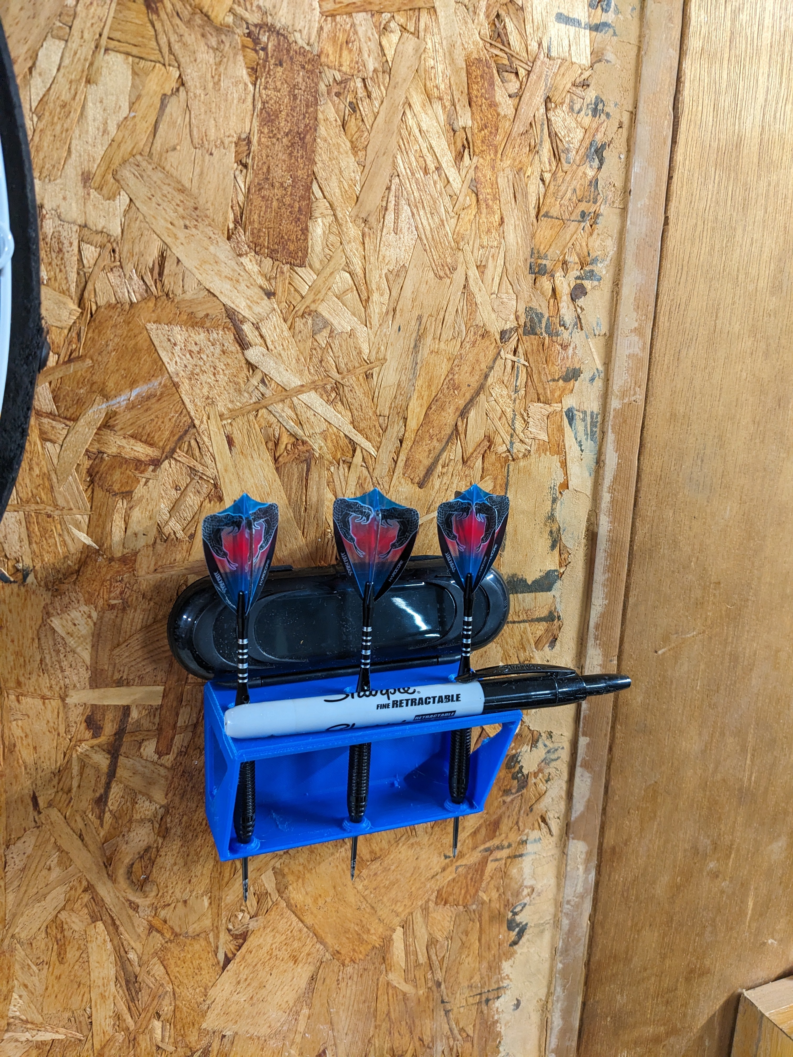 Vægmonteret Dart Holder til 3 Dartpile