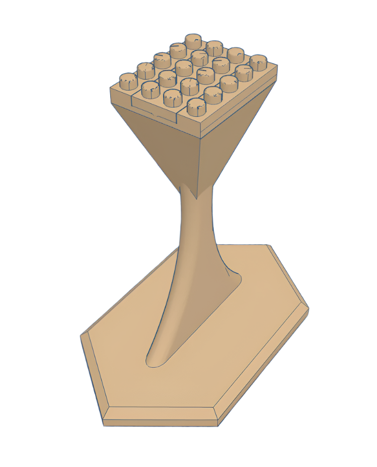 Visningsstand til lego - 4x5 dots