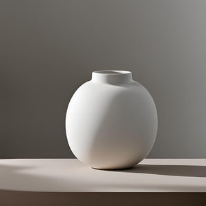Elegant rund vase i minimalistisk design
