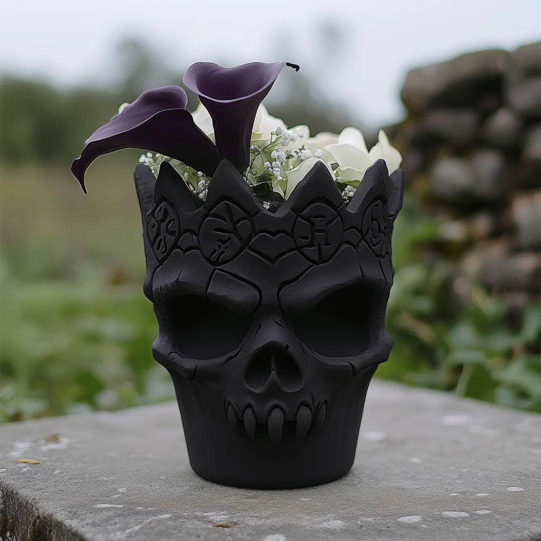 Gotisk Kraniekrone Vase – Unik Boligindretning