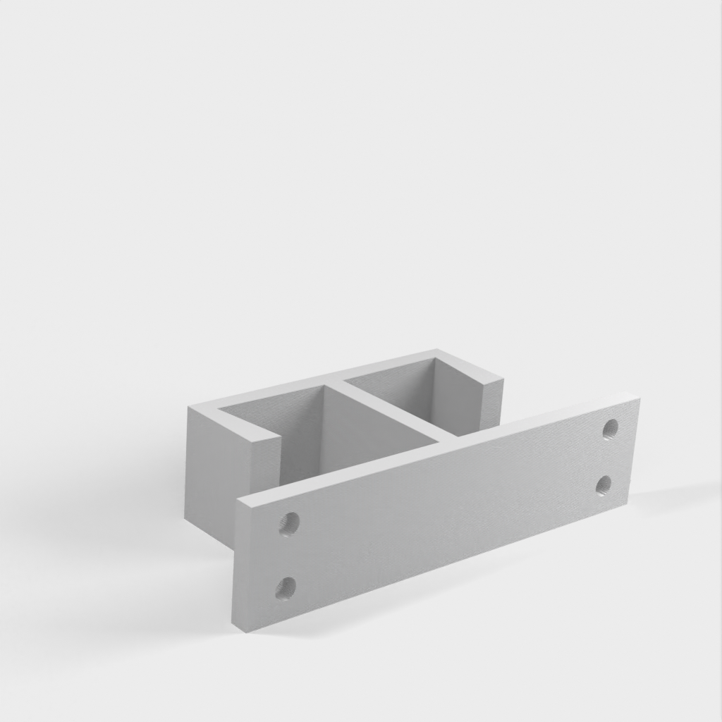 Dobbel kabelholder til bord / Under bordet kabelholder til IKEA skrivebord