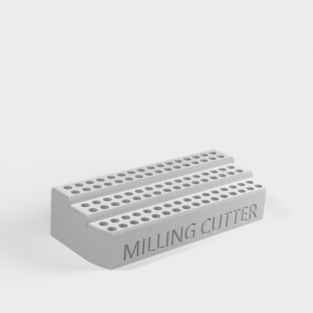 3.175mm Milling Cutter Stand med 96 Hulrum