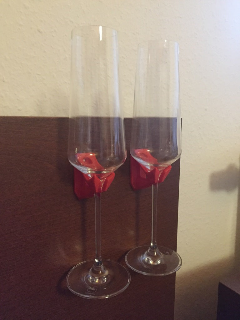 Elegant Champagneglasholder til Vægmontering