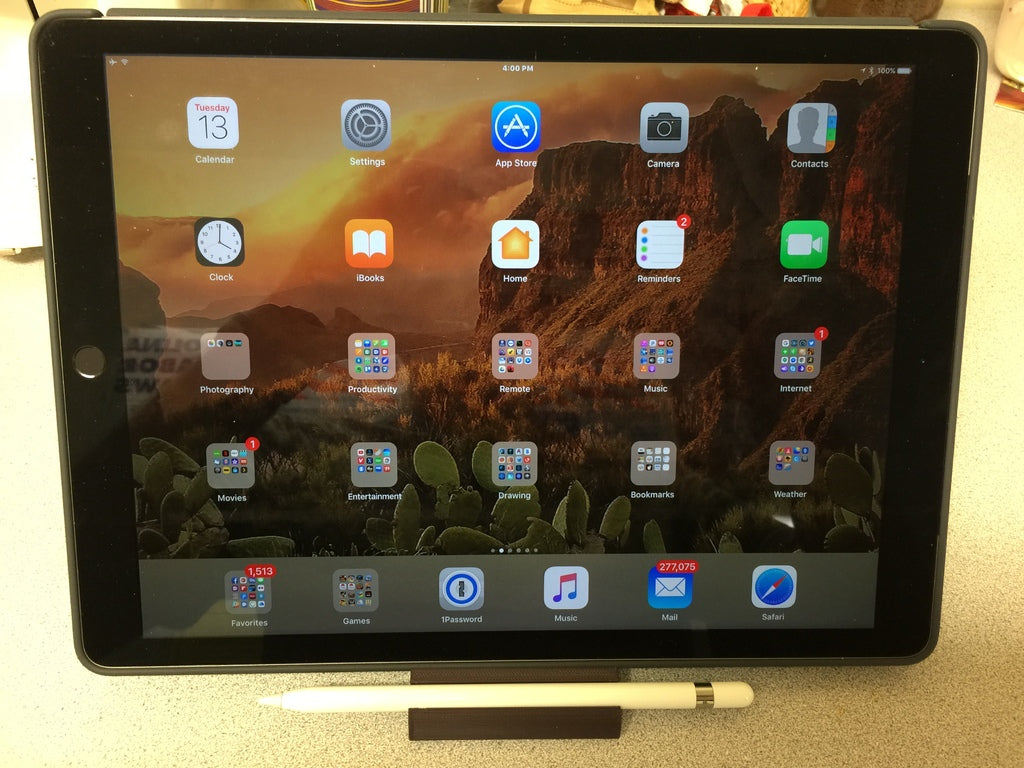 iPad Pro Stand med Blyant Holder