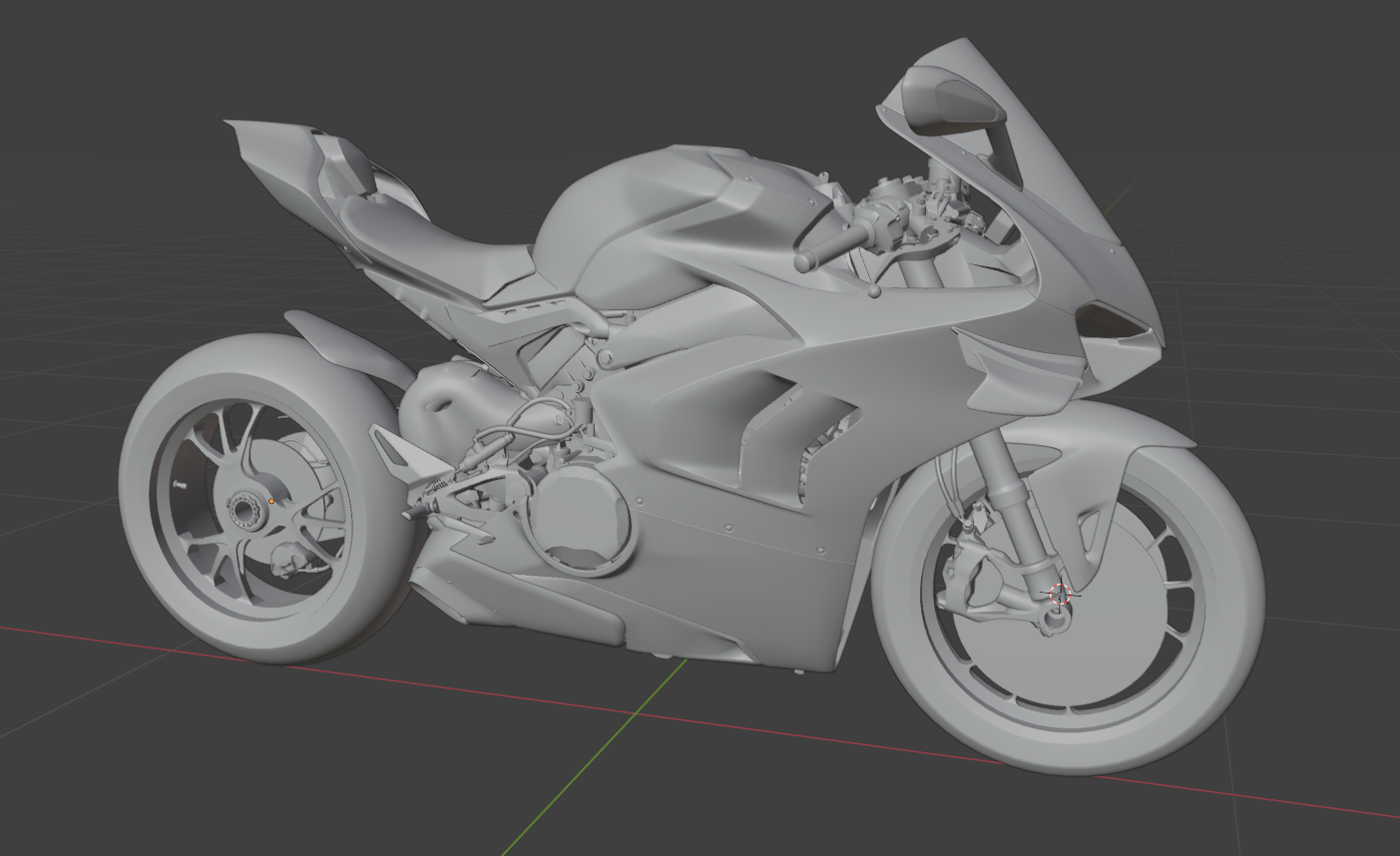 2019 Ducati Panigale V4 R: Detaljeret 3D-model