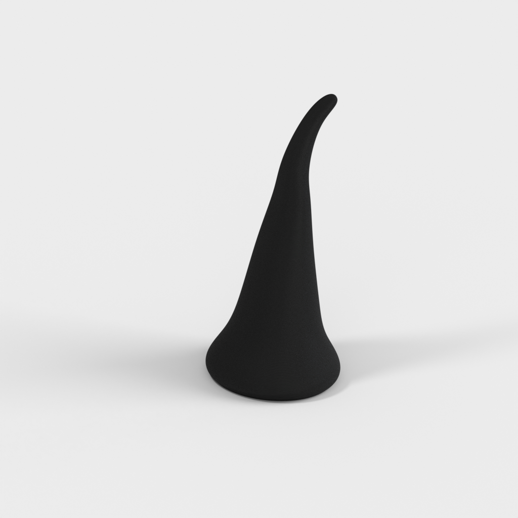 Håret Gnome med skæg-figur til print og samling
