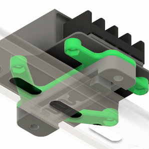 Tobsun 5V DC Converter Beslag til DIN-skinne
