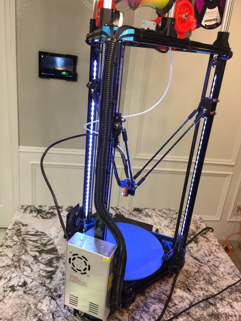 Kossel XL 2020 Zip Tie-beslag til ledningsstyring