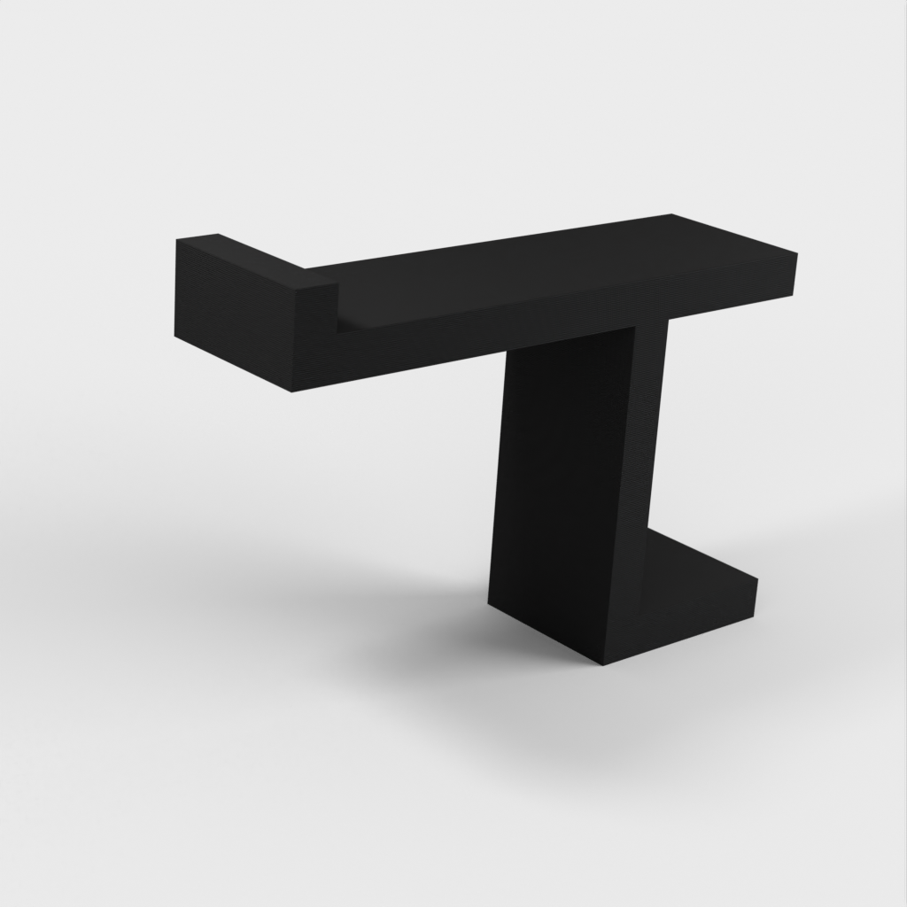 Enkel hovedtelefonholder til Ikea "LAGKAPTEN / ADILS" bord