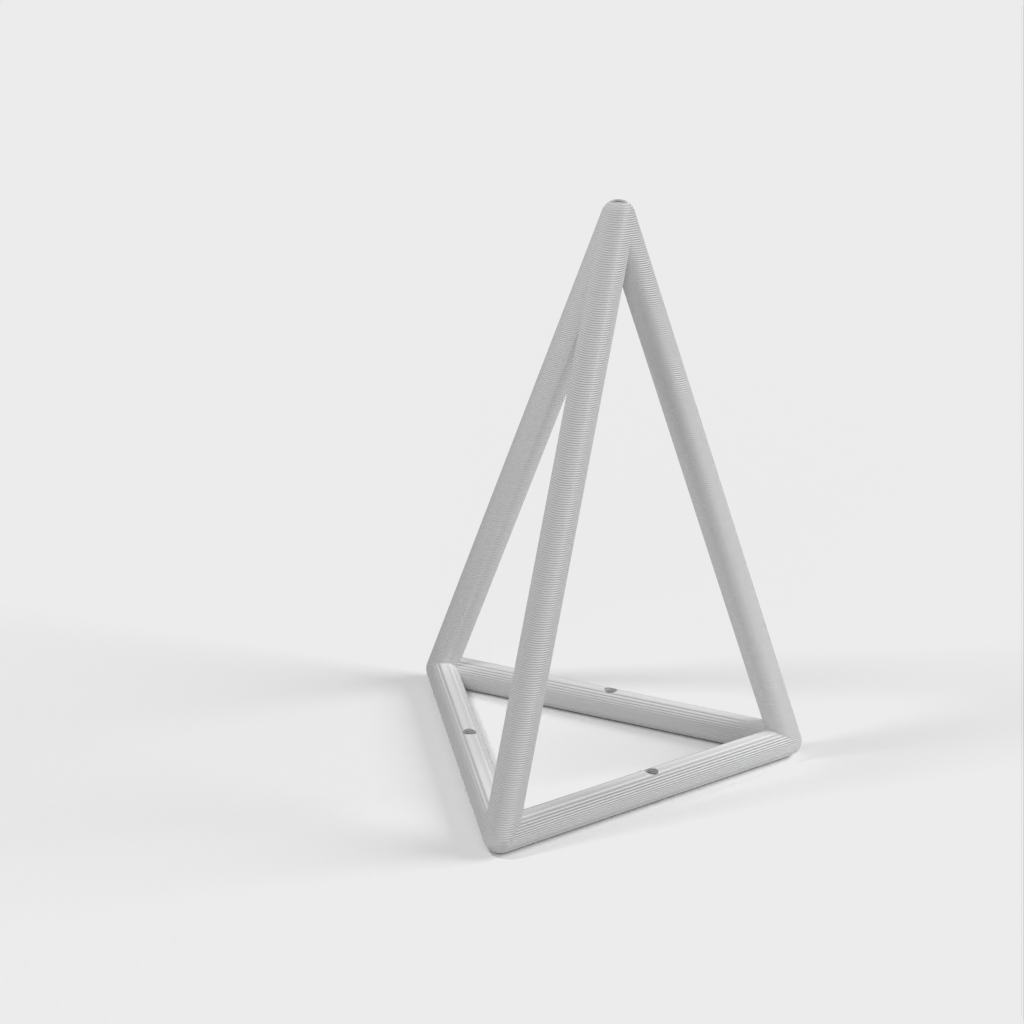 Regelmæssig trekantet pyramide ramme