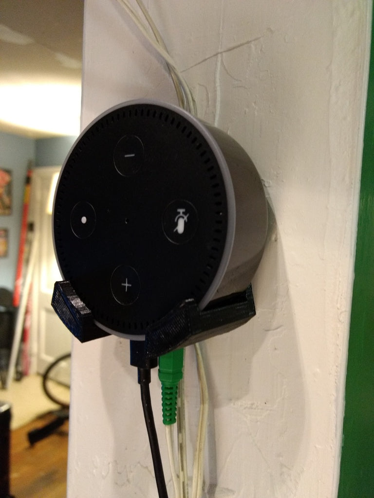 Vægbeslag til Amazon Echo Dot med Integreret Kabelstyring