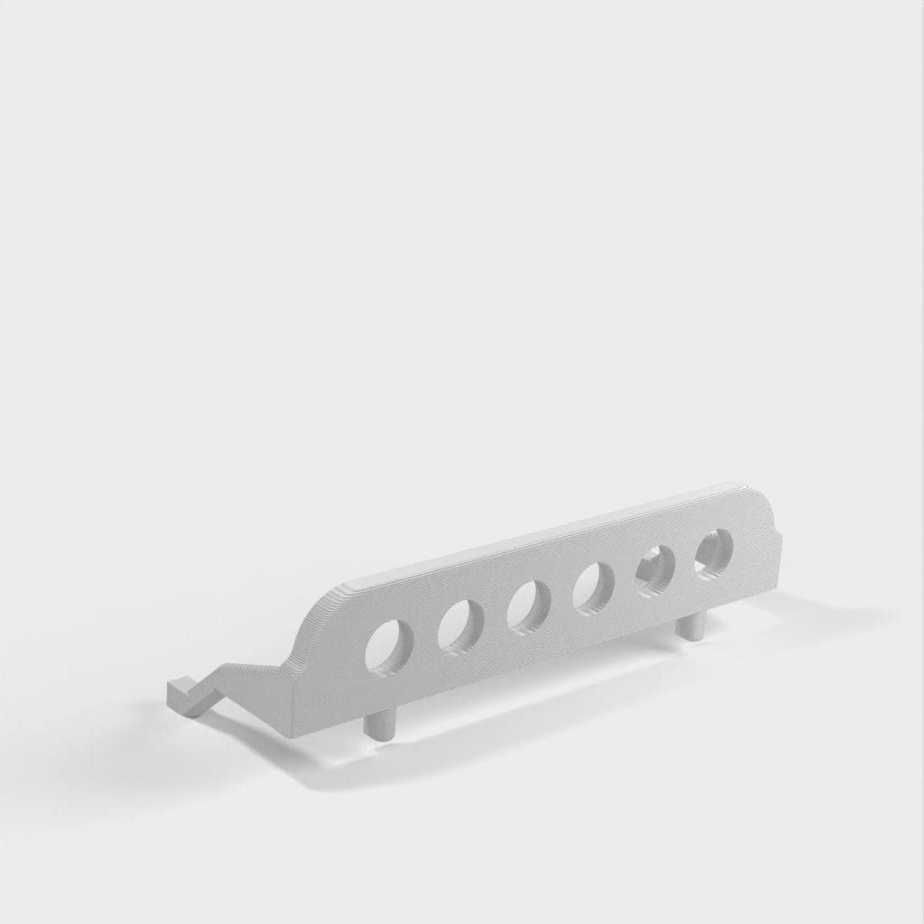 Skruetrækkerholder til 6 mindre skruetrækkere til IKEA SKADIS (SKÅDIS) klapbord