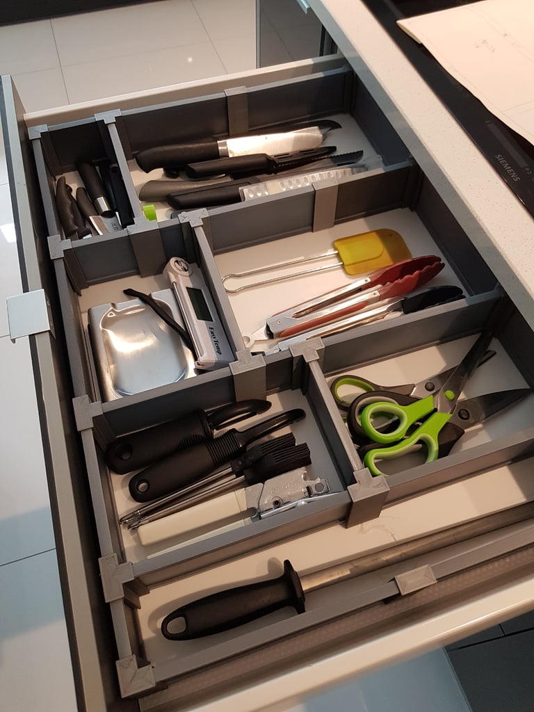 Modulært og Justerbart Skuffeopdelersystem