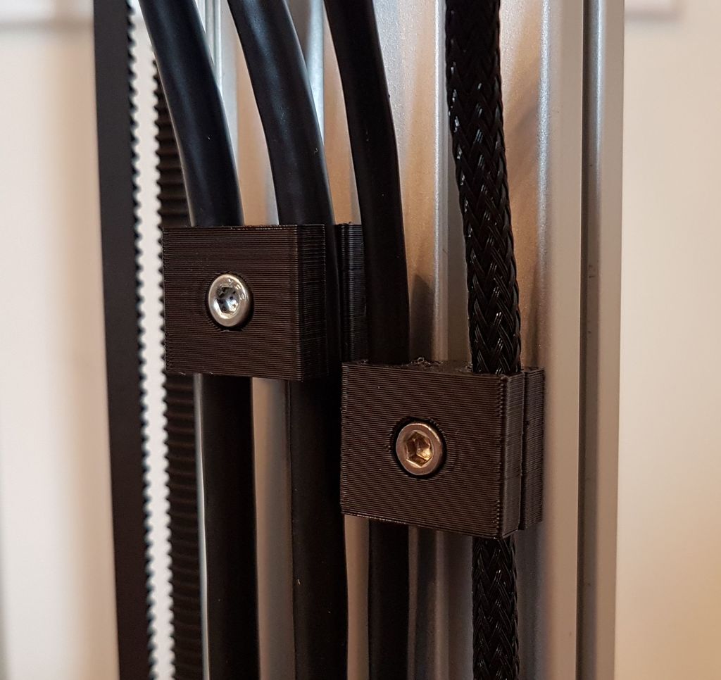 Praktisk To-Delt Kabelholder til 3D-printere