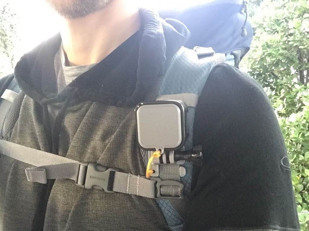 GoPro Session Rygsæk Skulderstrop Mount med Objektivdæksel