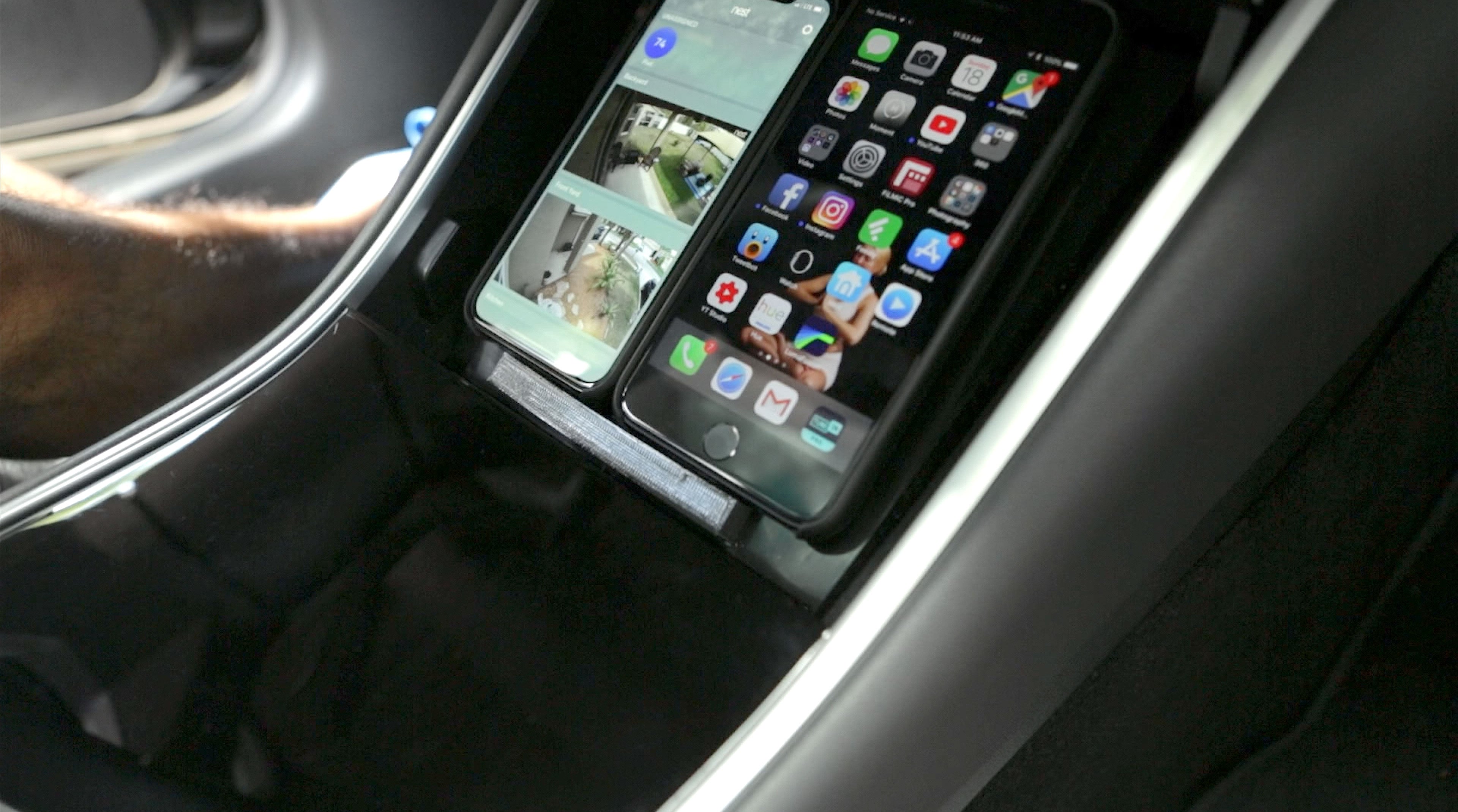 Trådløs Qi-oplader til Tesla Model 3