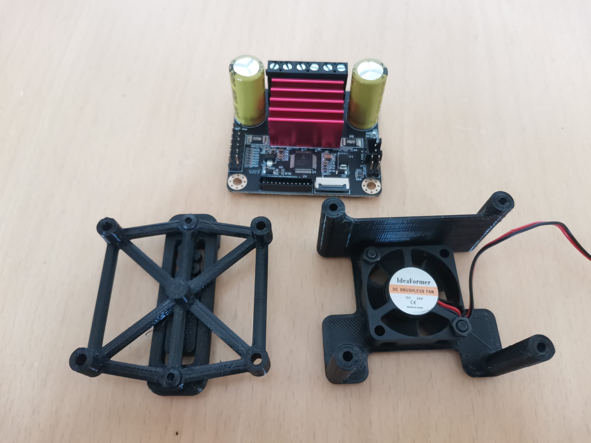 BTT TMC5160T Plus Kølehus og DIN-Skinne Adapter til Step Driver
