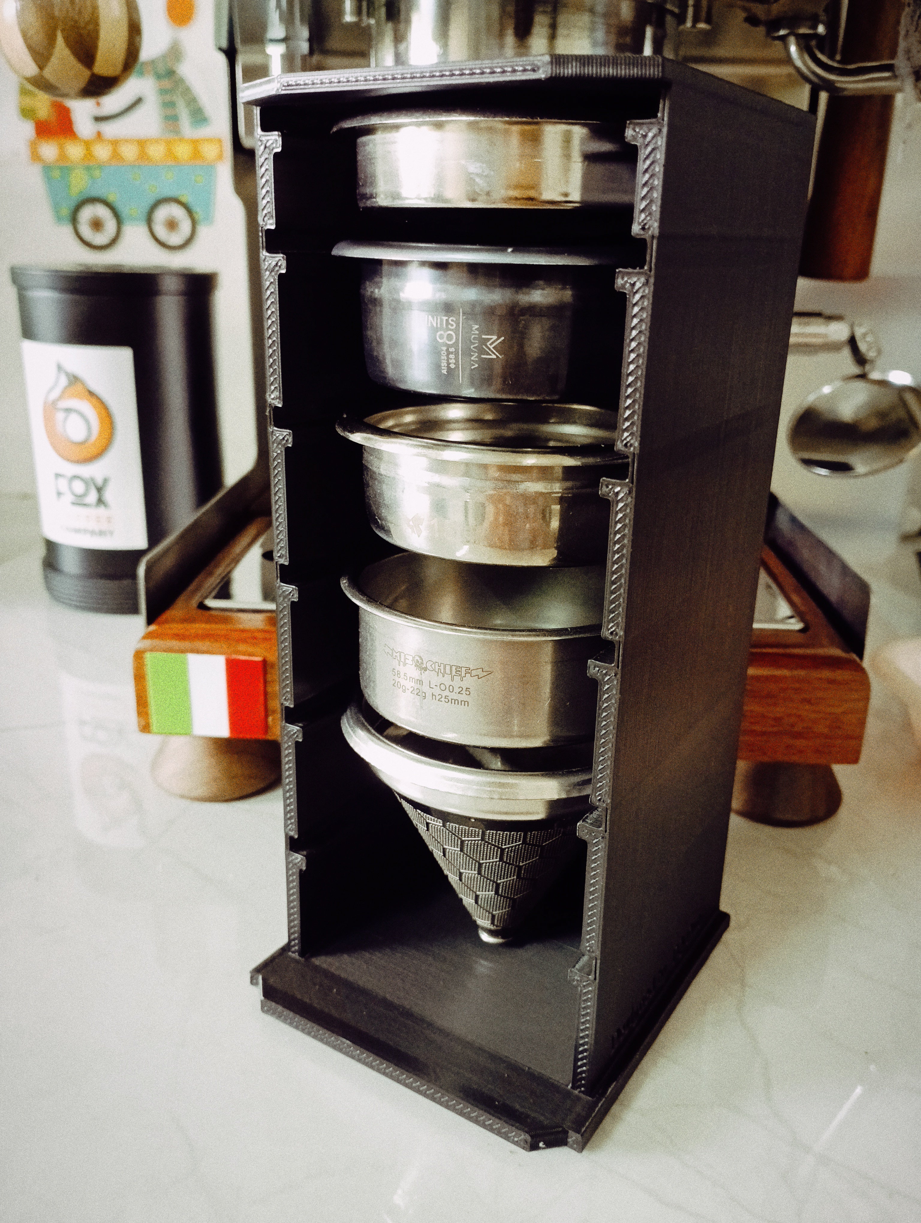 Smart Hylde til 58mm Espresso Filterkurve