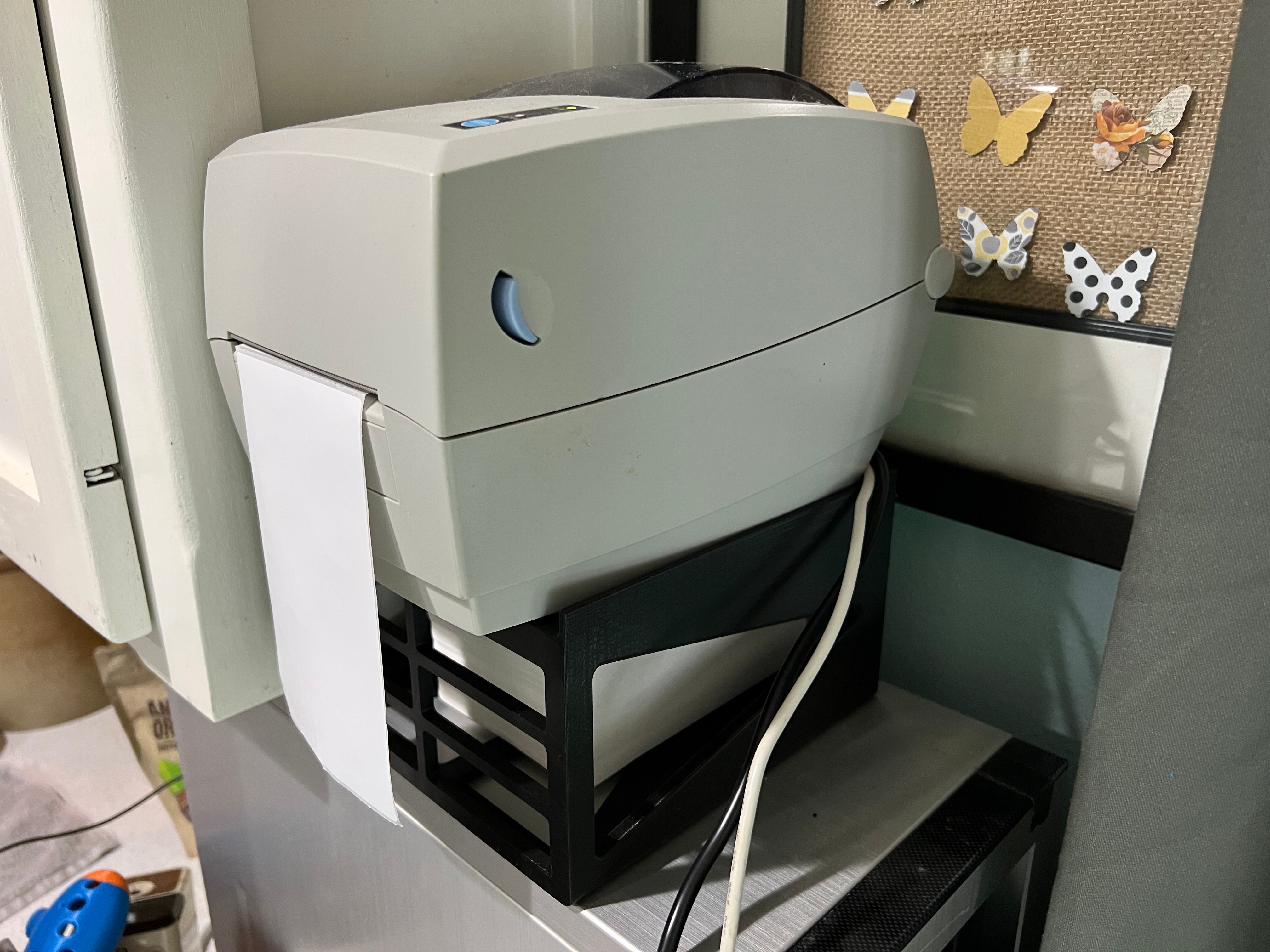 Pladsbesparende Stativ til Termisk Labelprinter