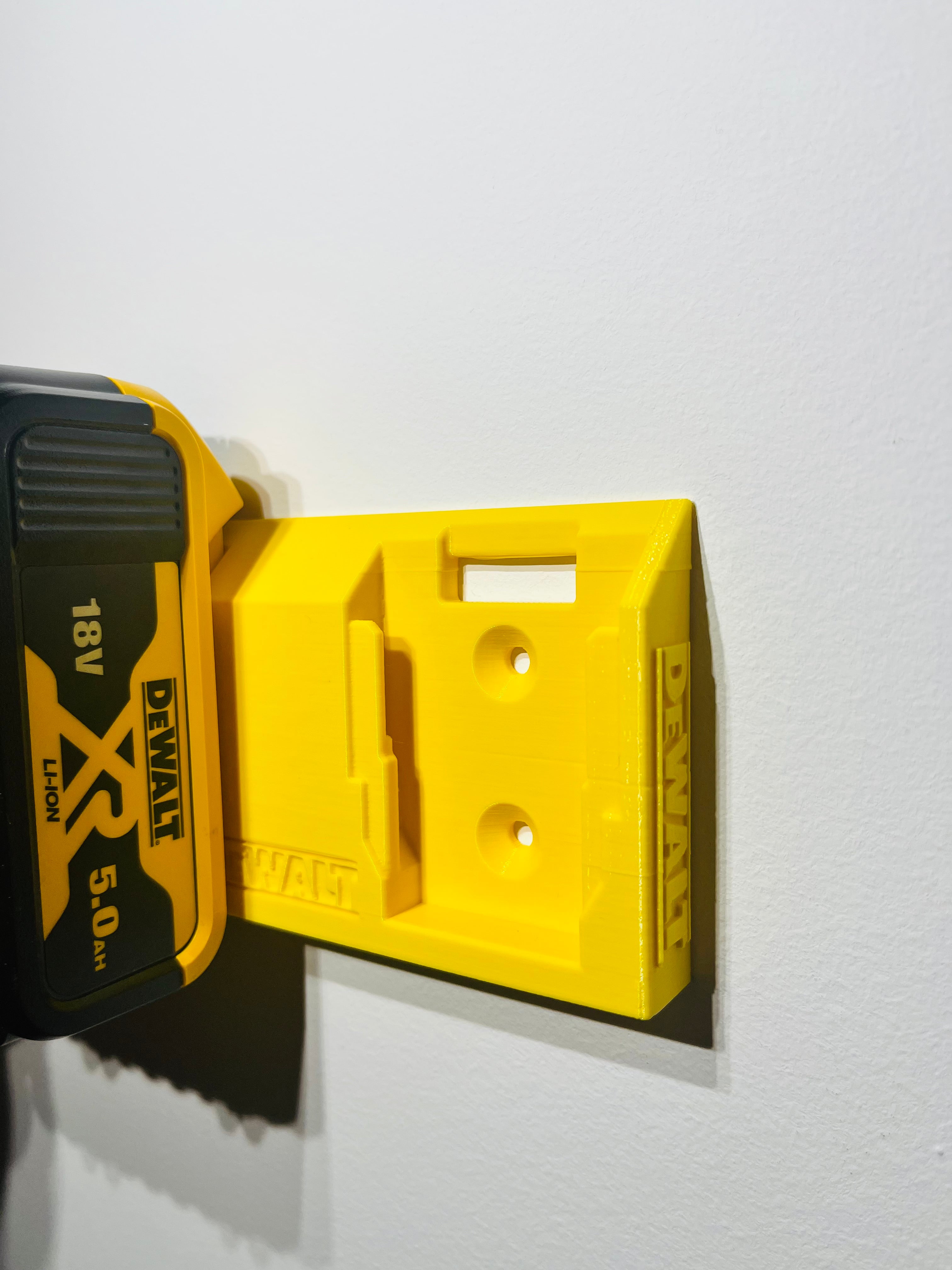 Duo DeWalt 18V Batteriholder til Væg- og Loftmontering