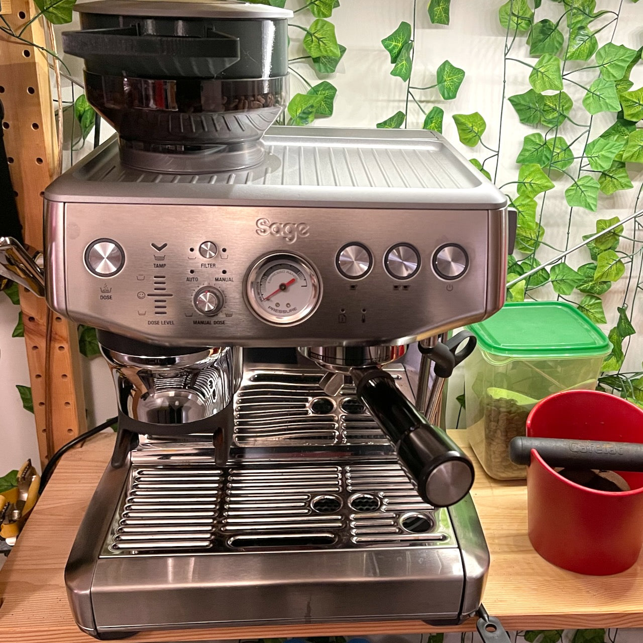 Sage Barista Express (Impress) Bønnebeholder Forlænger med Påfyldningsrende
