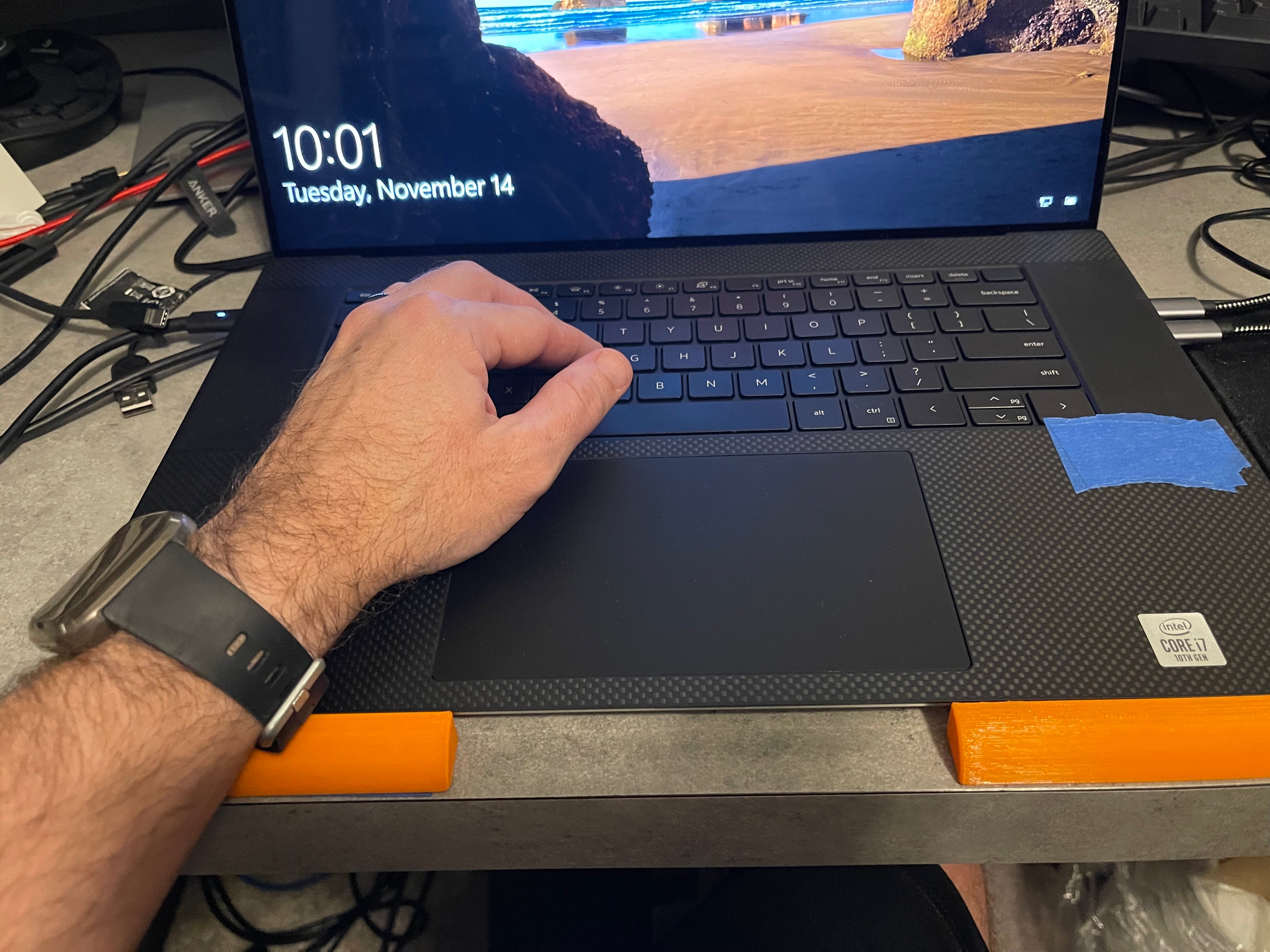 Ergonomisk Håndledsstøtte til Tastatur og Bærbar PC