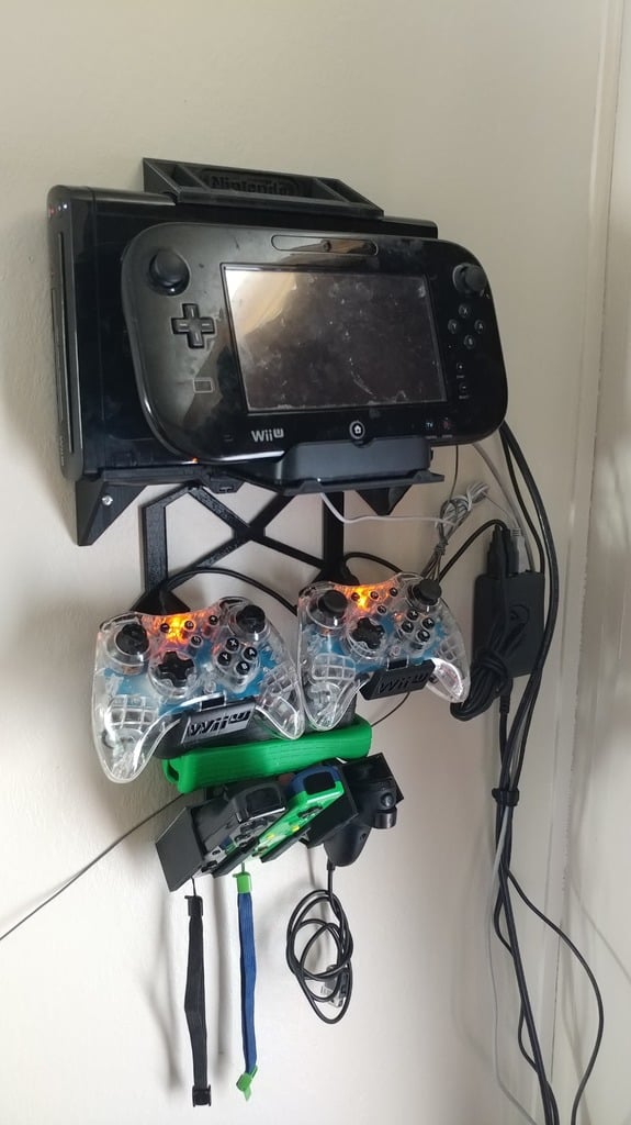 Wii U Vægmonteringssystem – Modulær Opbevaring